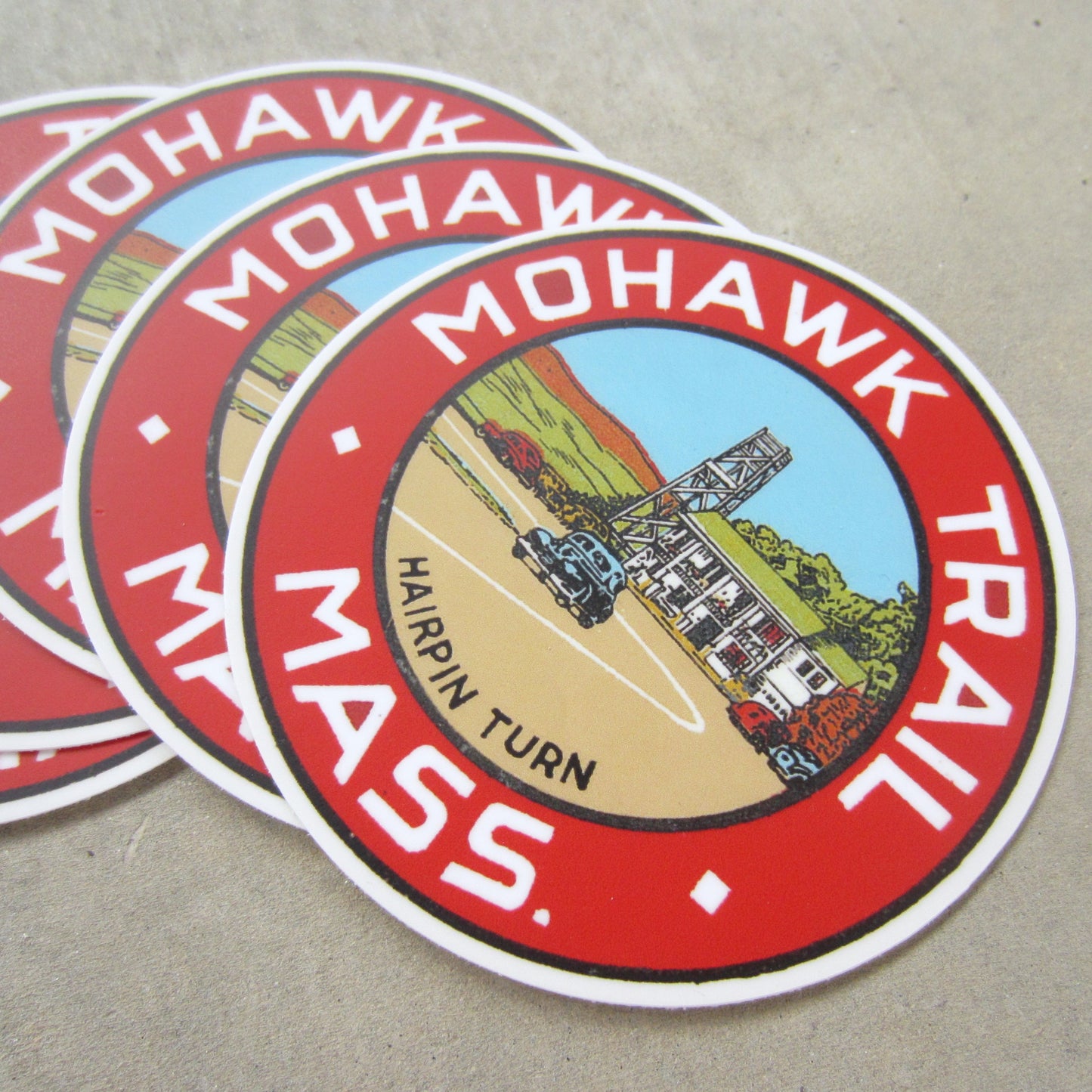 The Mohawk Trail Round Sticker