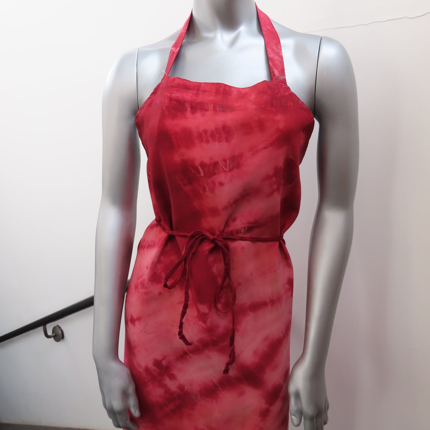 Upcycled Apron: Magenta Tie Dye