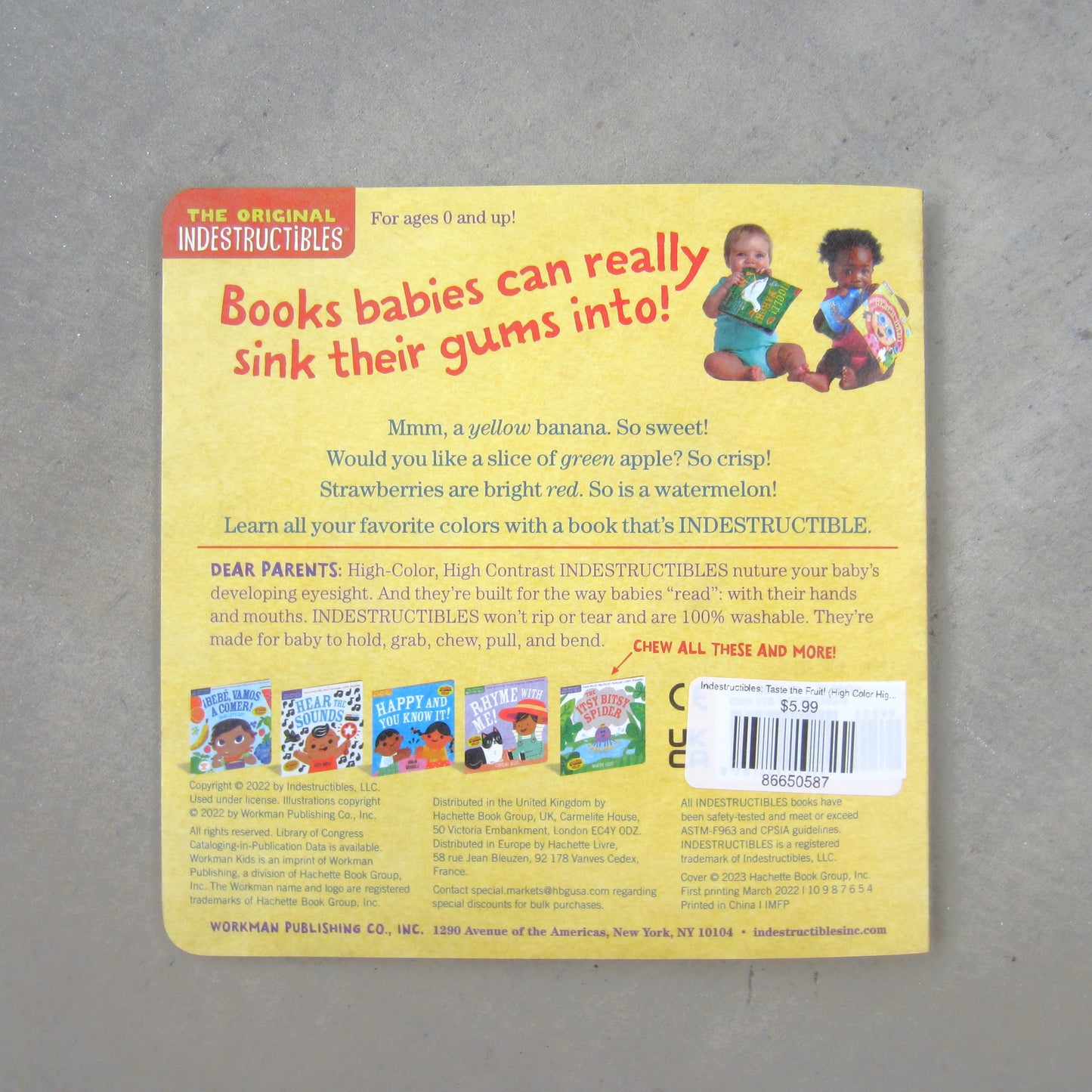 Indestructibles: Taste the Fruit! (High Color High Contrast)