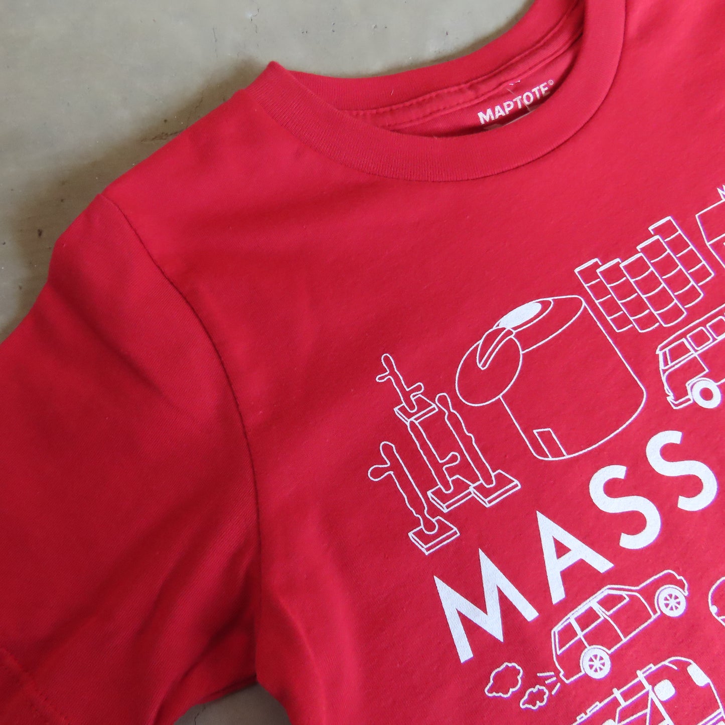 MASS MoCA Red Icons T-Shirt: Kids