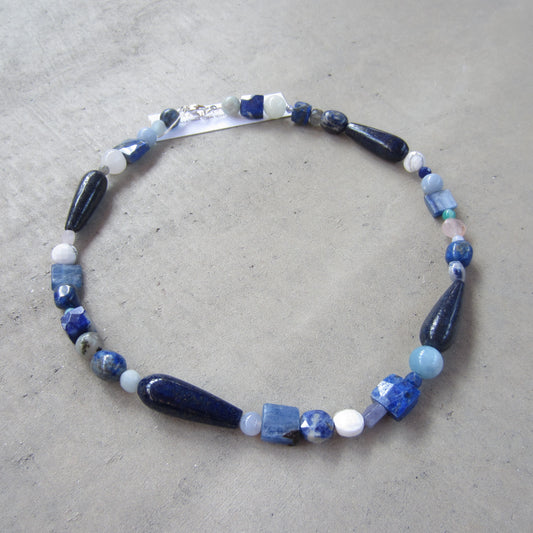 Multi Stone Crystal Collection Necklace for Inner Power and Stamina