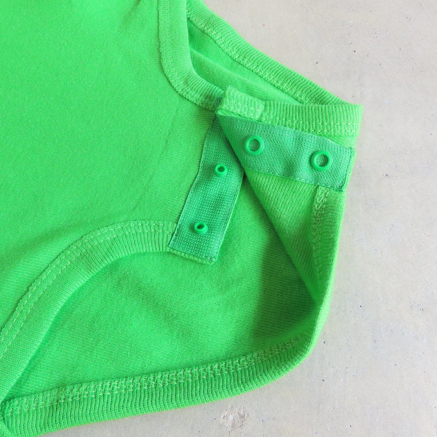 MASS MoCA Baby Romper: Apple Green