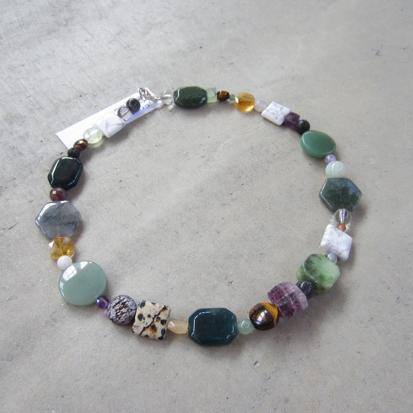 Multi Stone Crystal Collection Necklace for Passion and Creative Drive