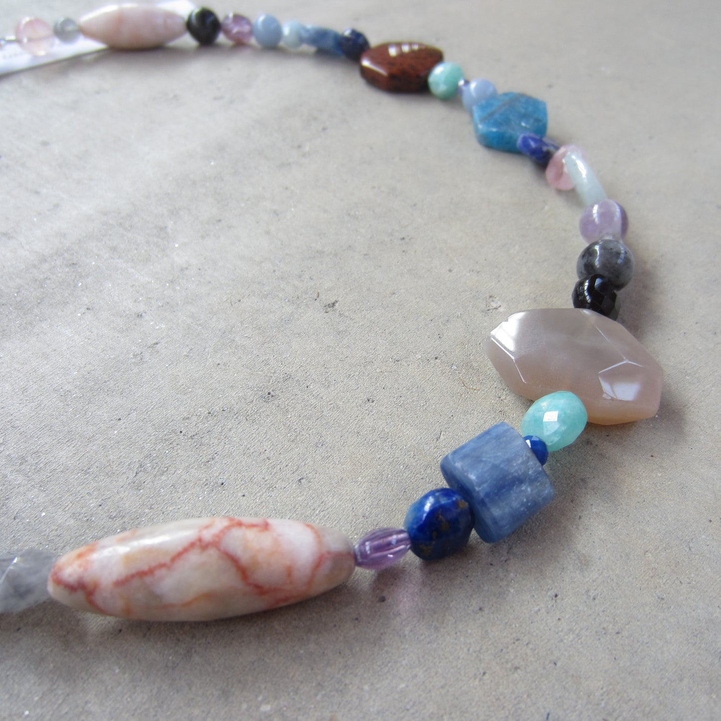 Multi Stone Crystal Collection Necklace for Focus and Drive