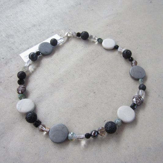 Multi Stone Monochromatic Crystal Collection Necklace for Inner Strength