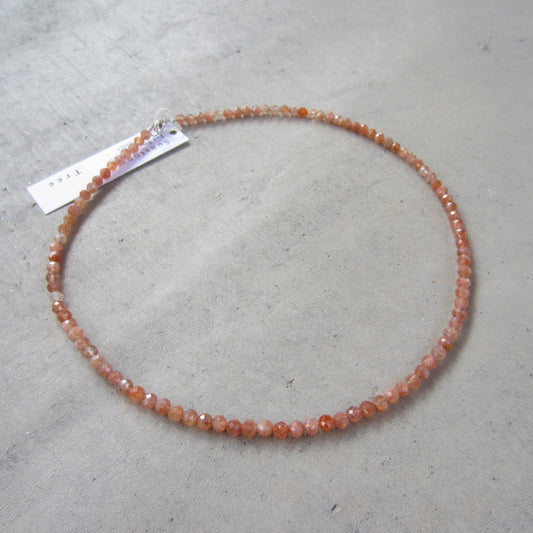 Tiny Stone Sunstone Necklace for Empowerment