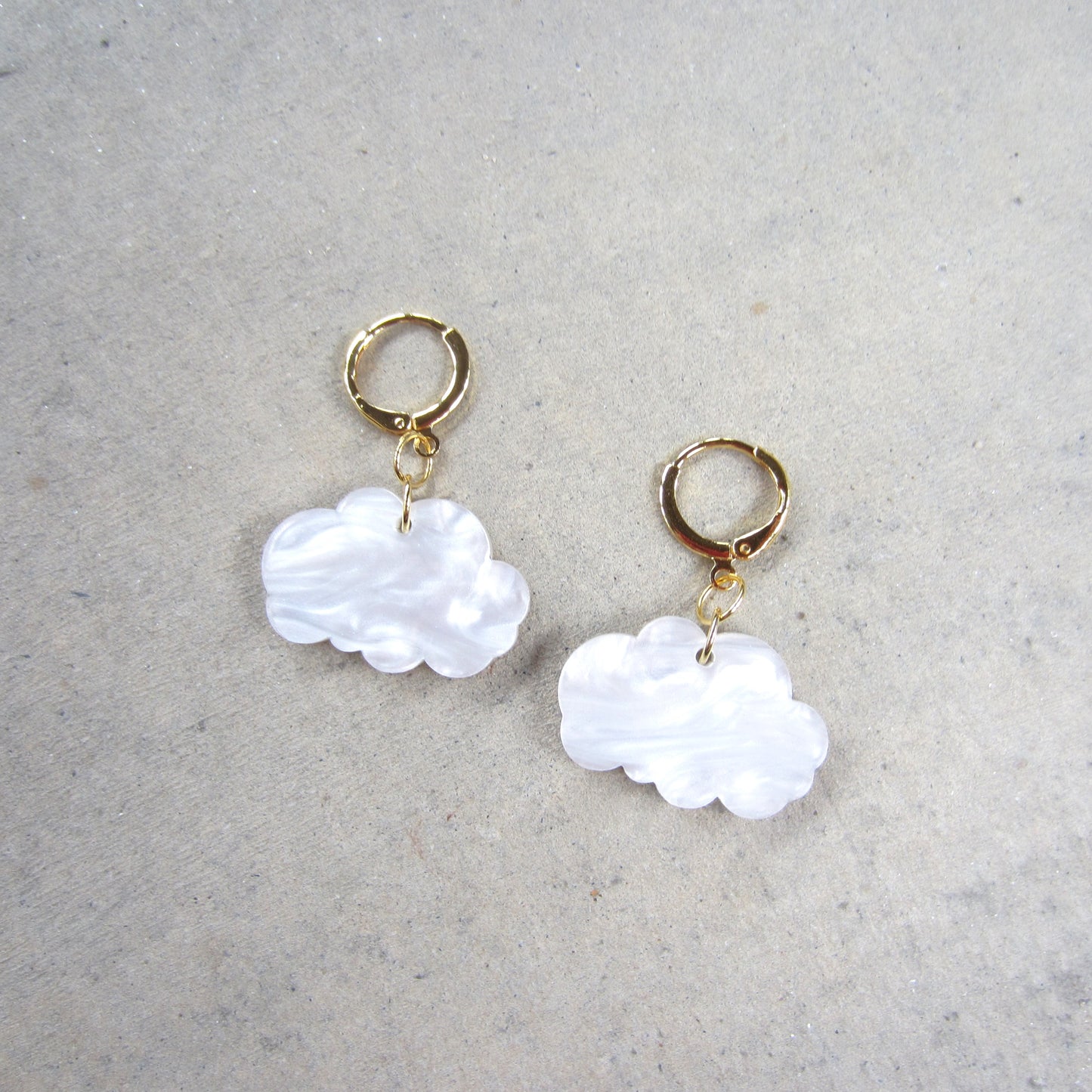 Mini Cloud Acrylic Earrings