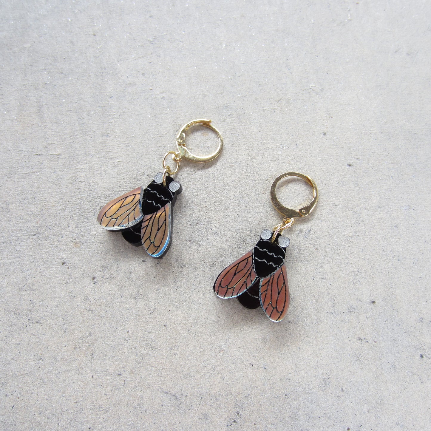 Just the Fly Acrylic Earrings