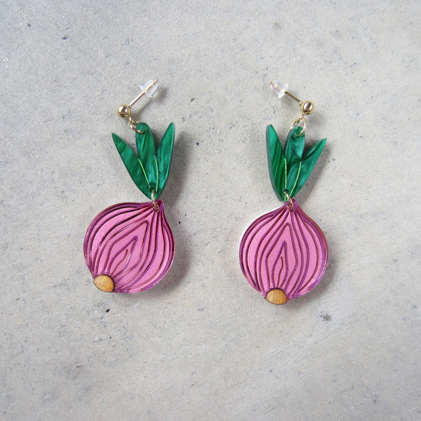 Onions Acrylic Earrings
