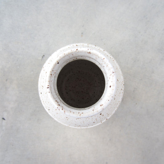 Small Angular Handmade Ceramic Vase: Ocean Surf