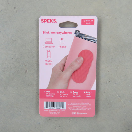Slabs Silicone Sticker: Tab Mesh Pink