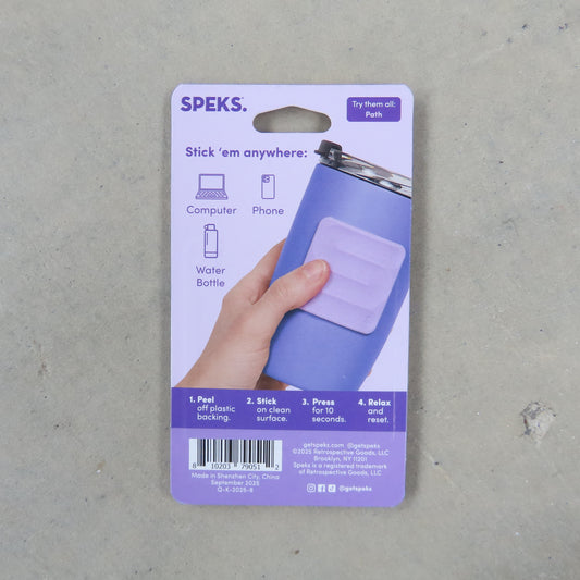 Slabs Silicone Sticker: Square Path Purple