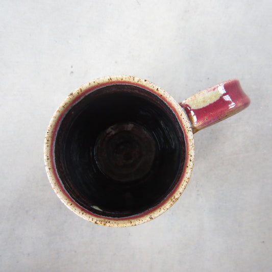 Large Handmade Ceramic Mug: Landscape on Mars