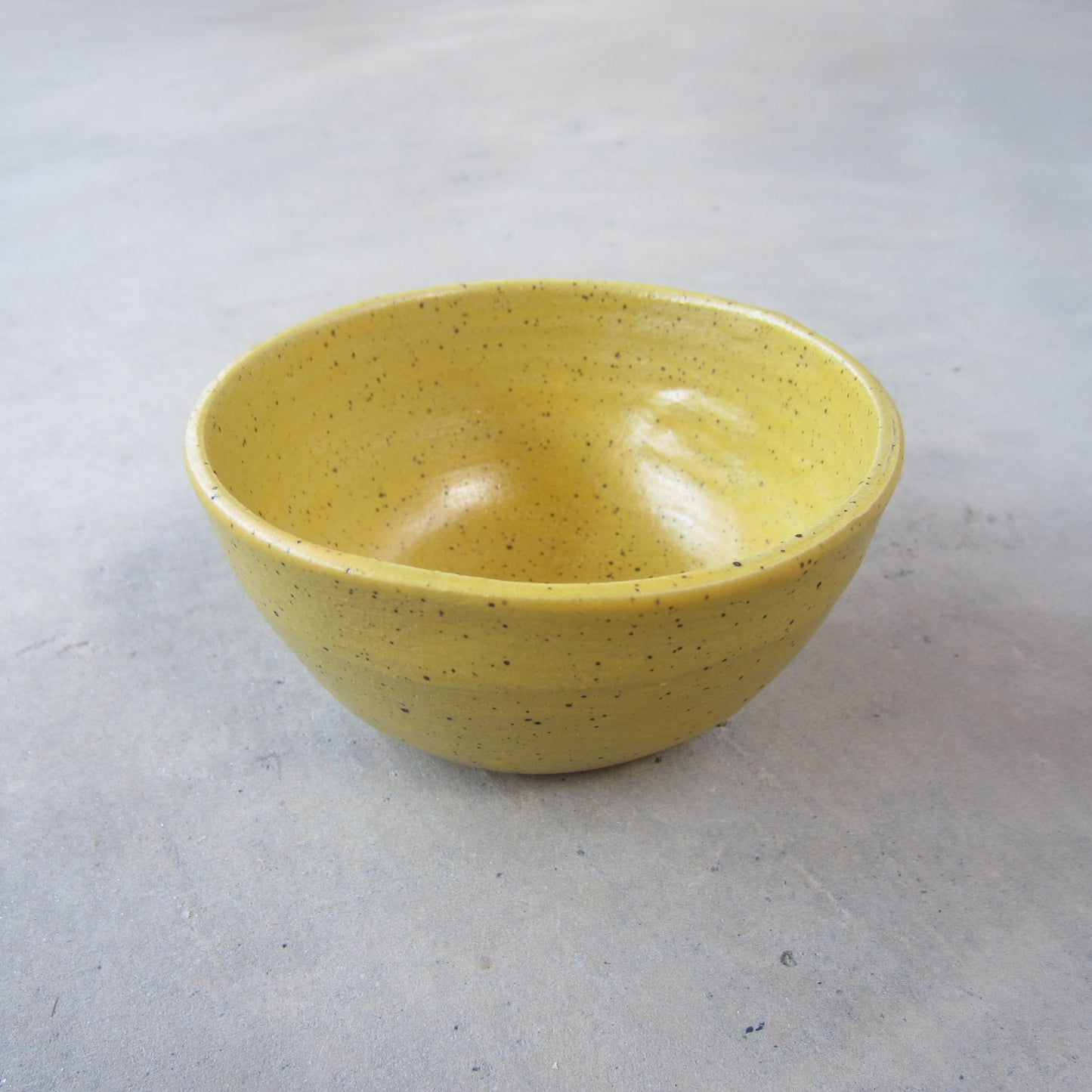 Speckled Stoneware Mini Bowl: Yellow