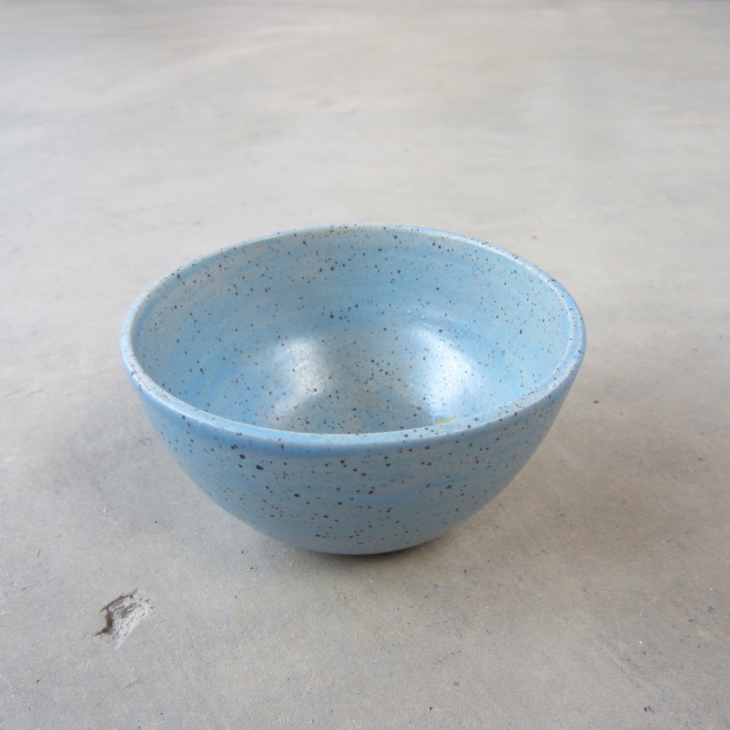 Speckled Stoneware Mini Bowl: Pale Blue