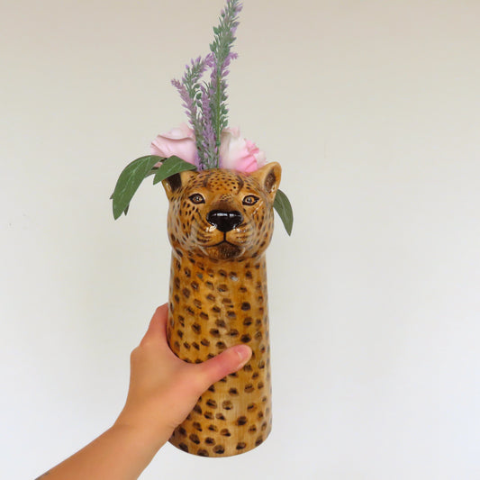 Flower Vase: Leopard