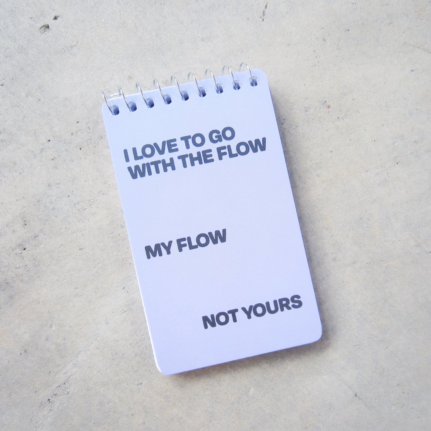 Spiral Notebook: Go With the Flow