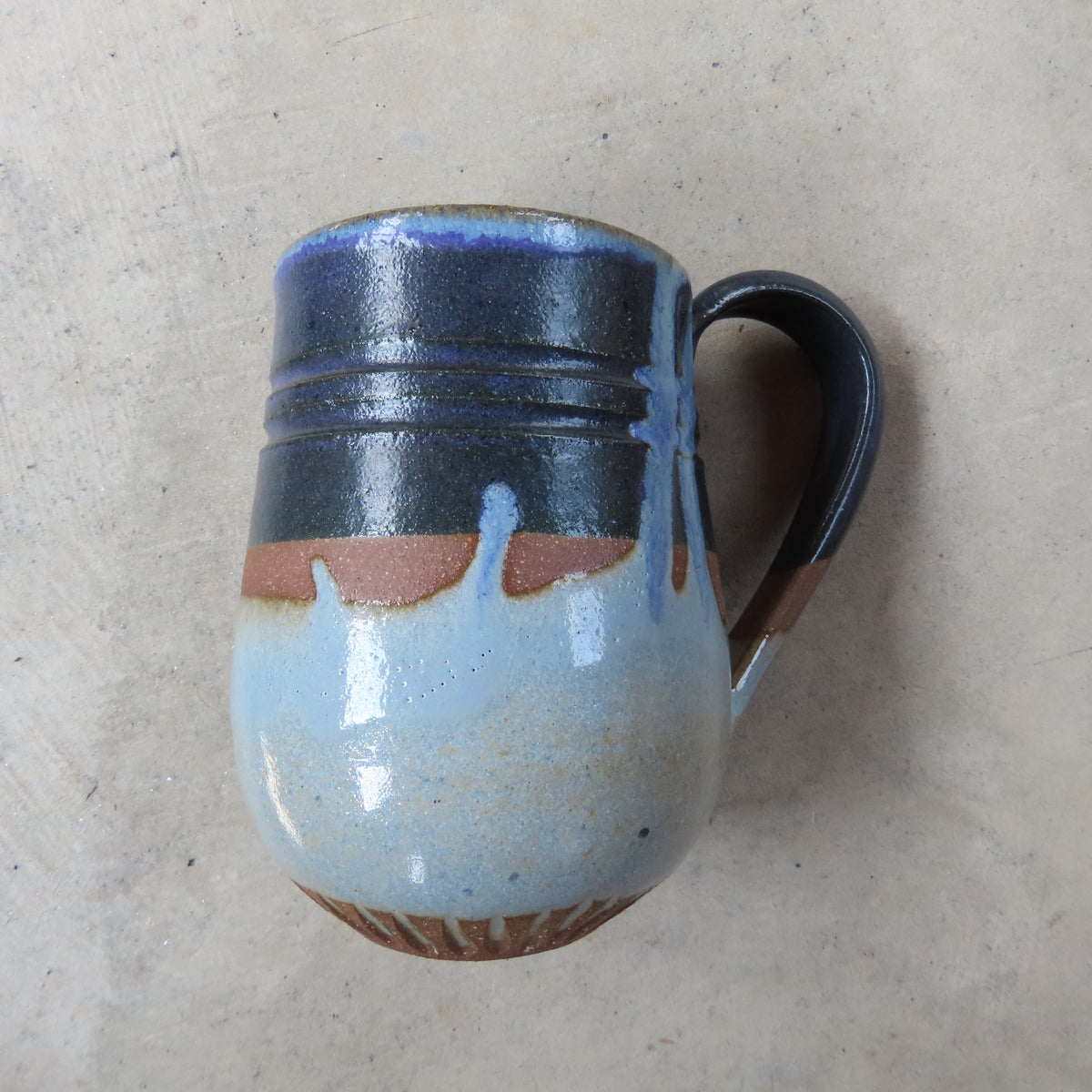Large Handmade Ceramic Mug: Smokey Plum