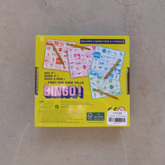 Travel Bingo Car Game