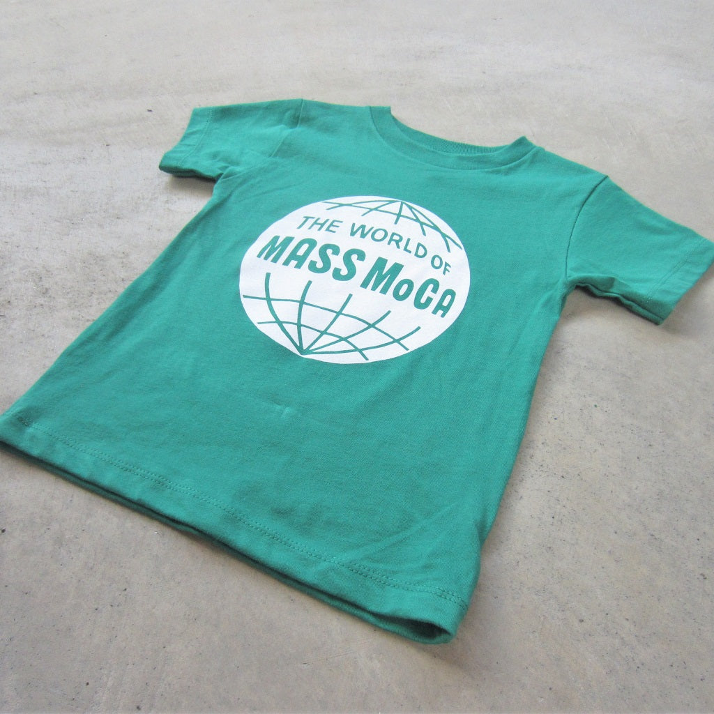 World of MASS MoCA Kids T-Shirt: Green