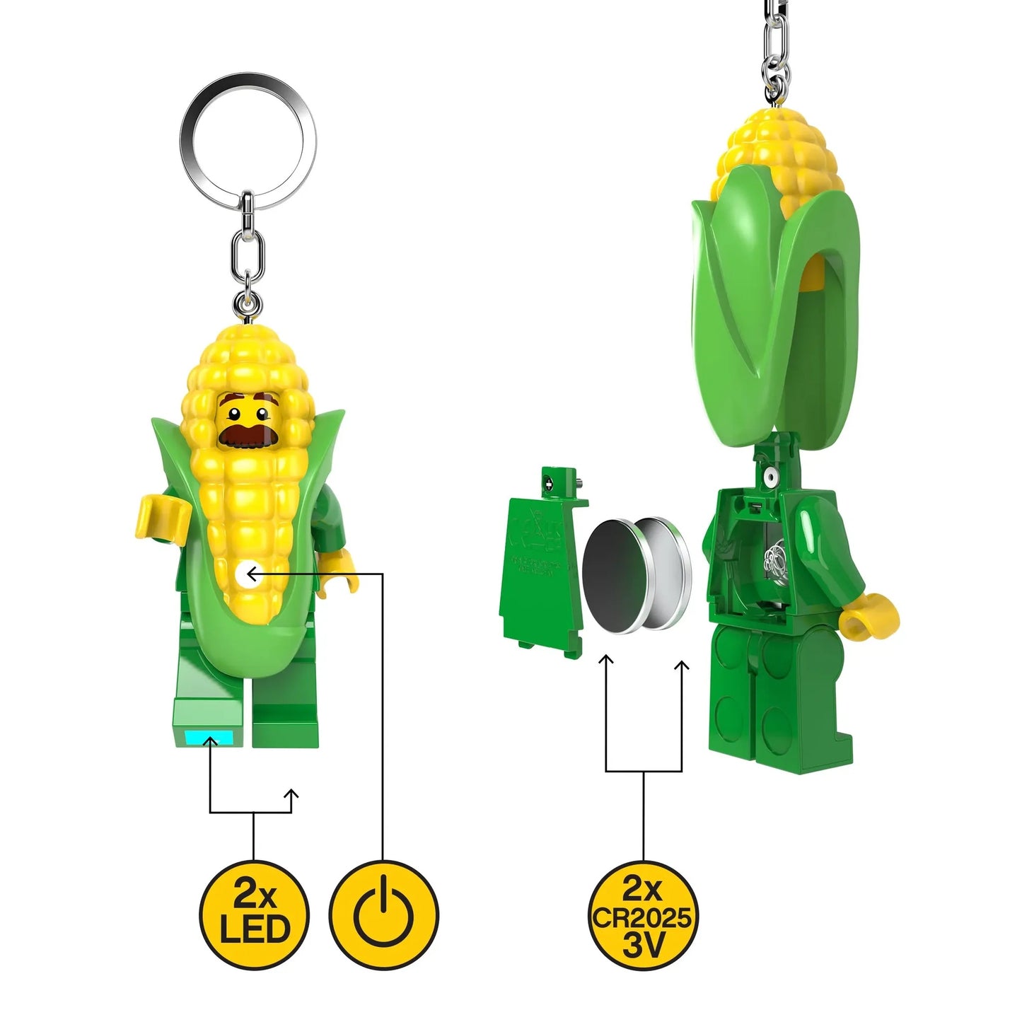 LEGO Minifigures Keychain Light: Corn Cob Guy