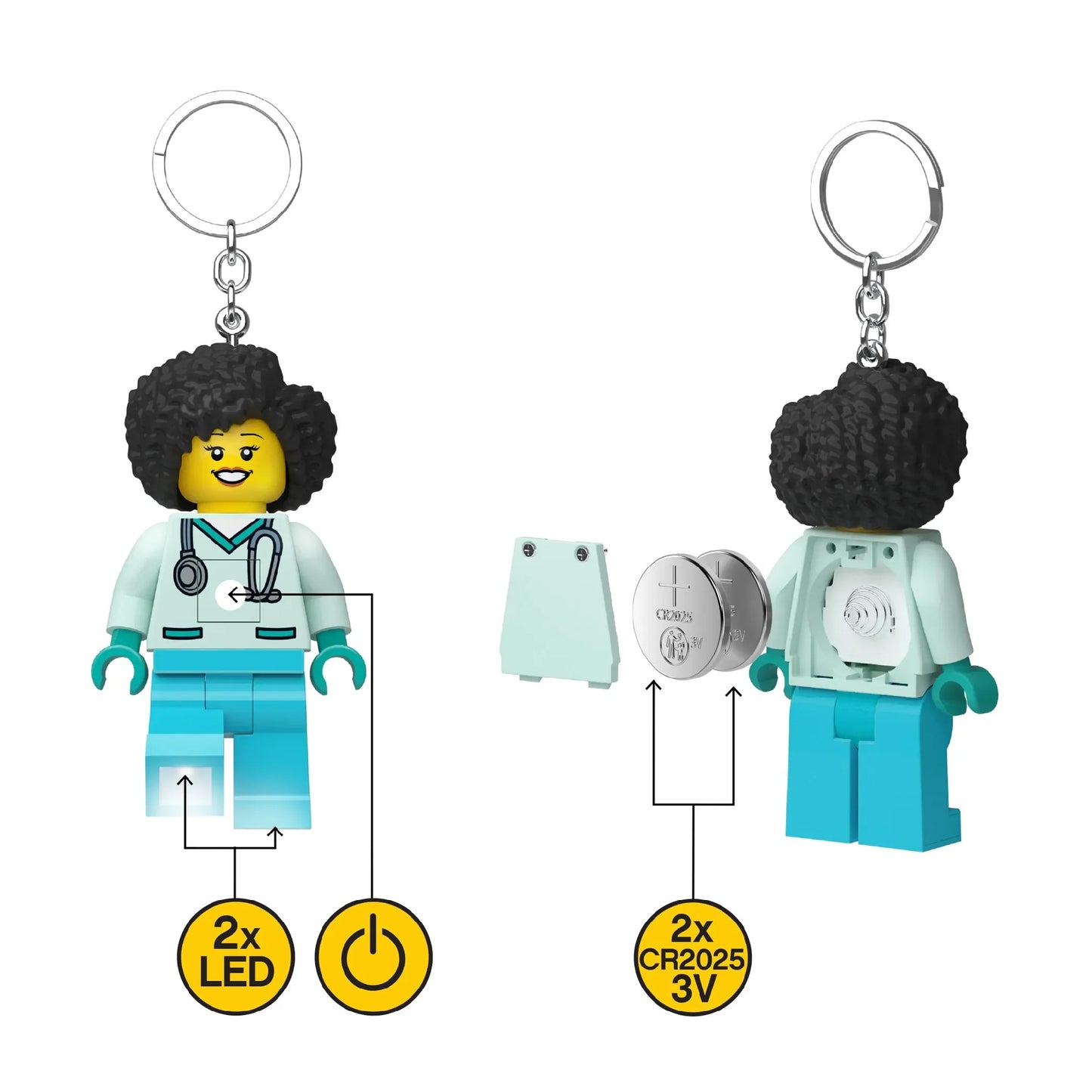 LEGO Minifigures Keychain Light: Dr. Flieber