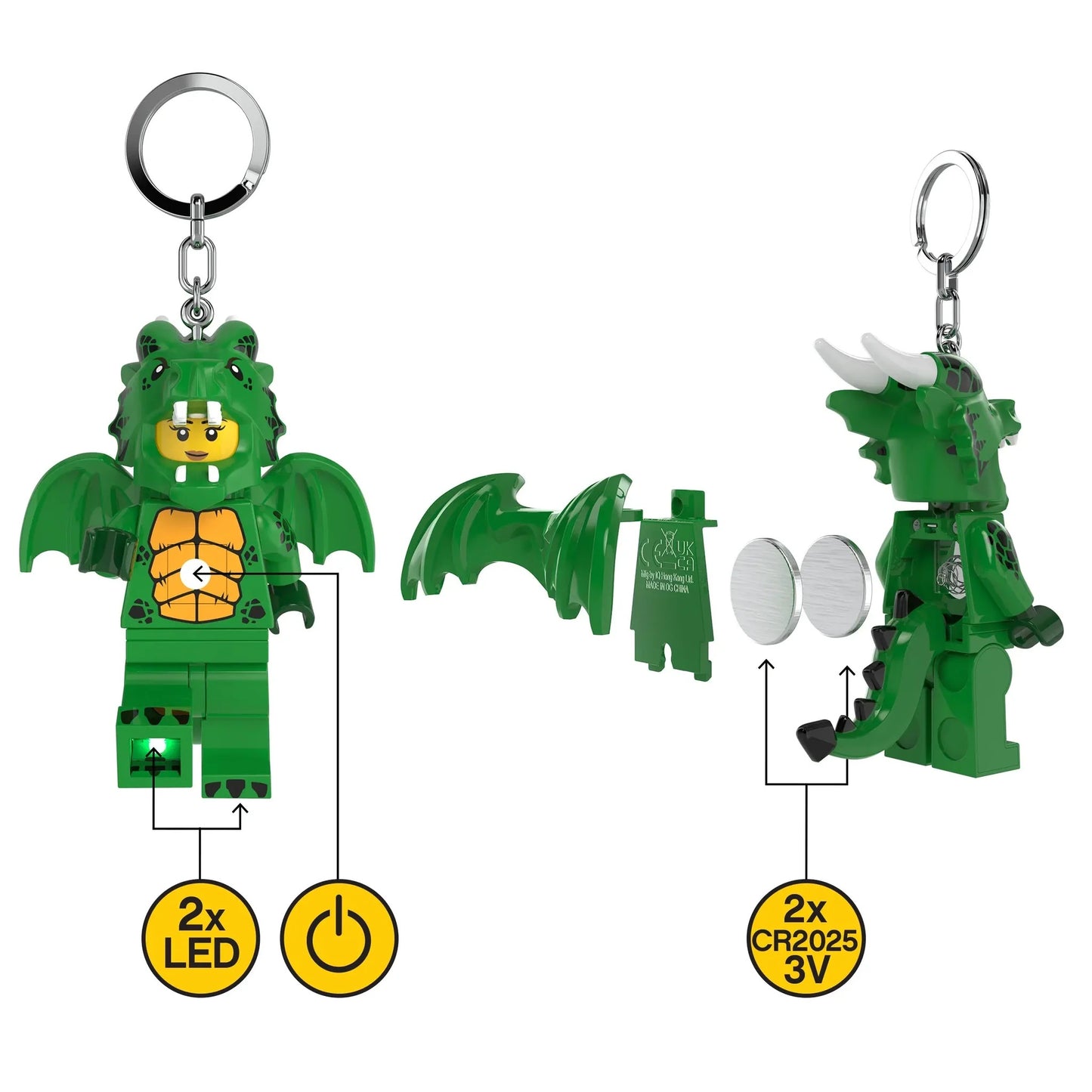LEGO Minifigures Keychain Light: Dragon Suit Girl