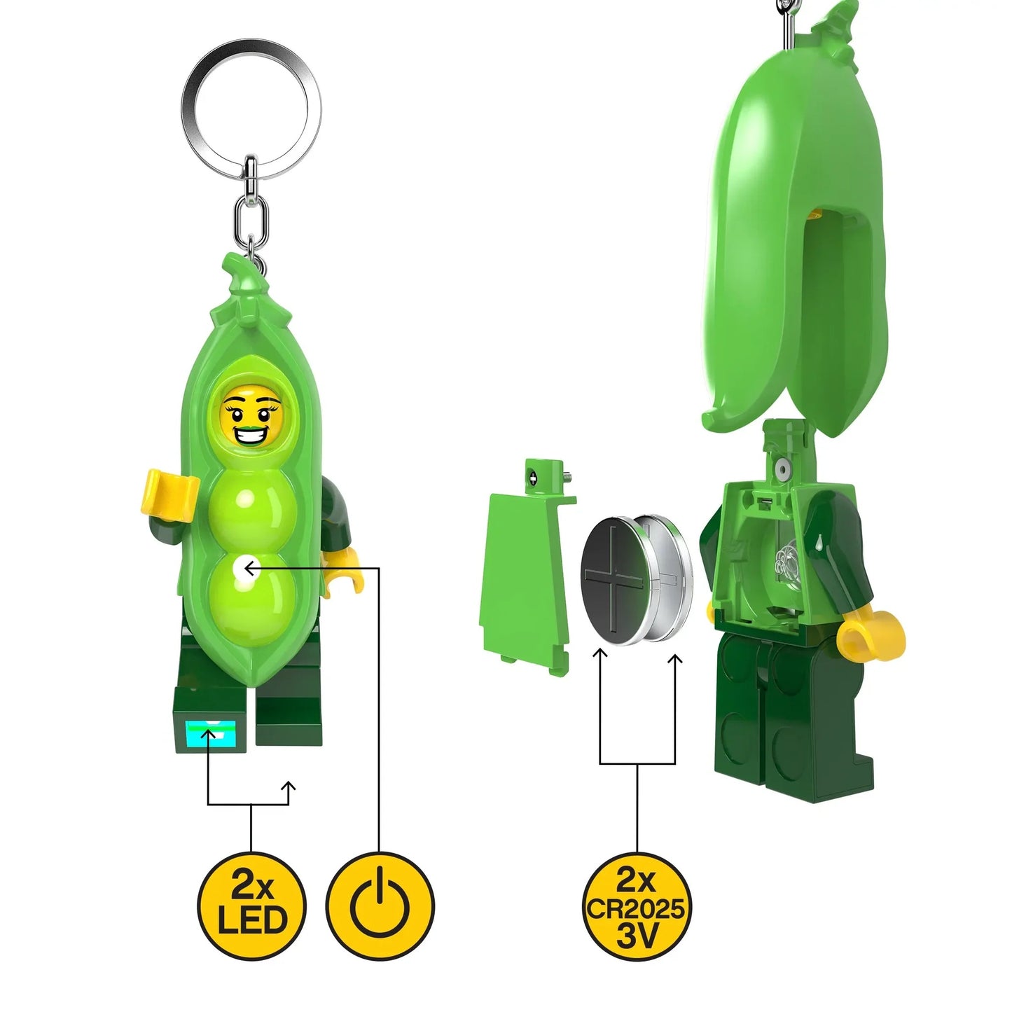LEGO Minifigures Keychain Light: Peapod Character