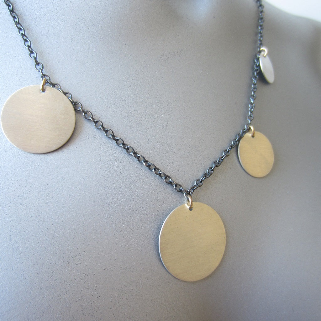 Silver Circles Necklace