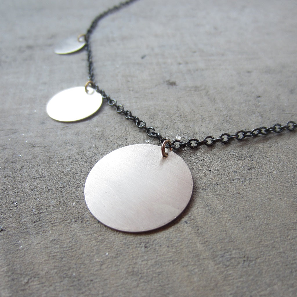 Silver Circles Necklace