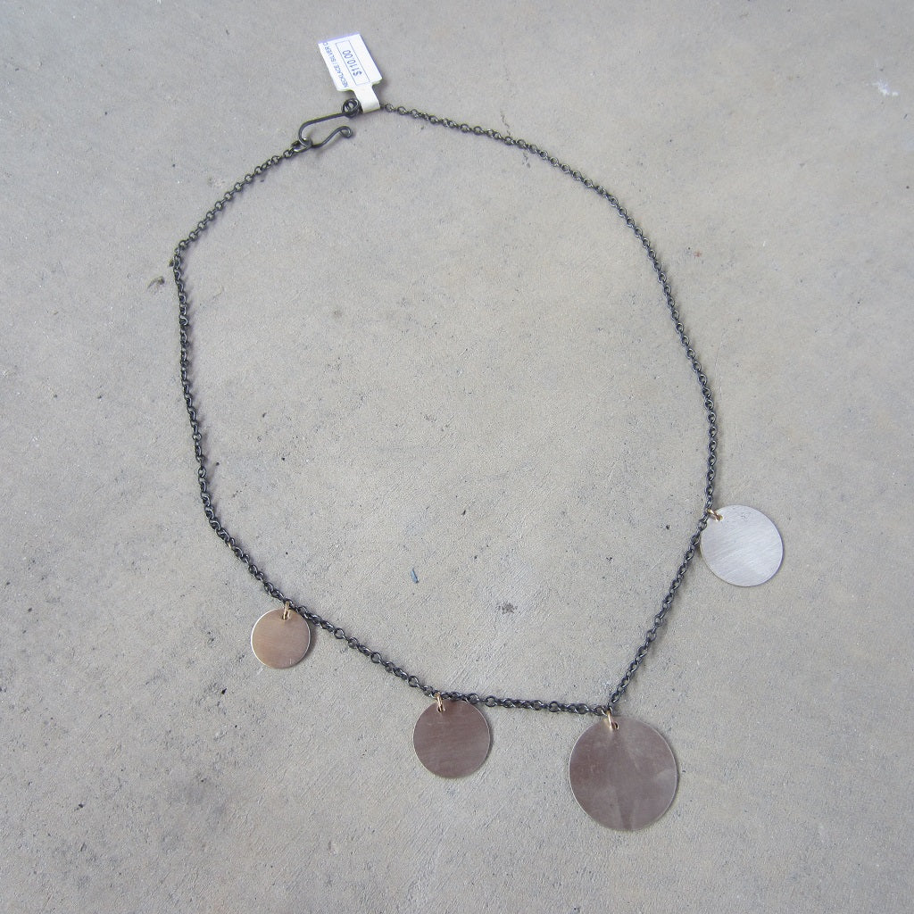 Silver Circles Necklace