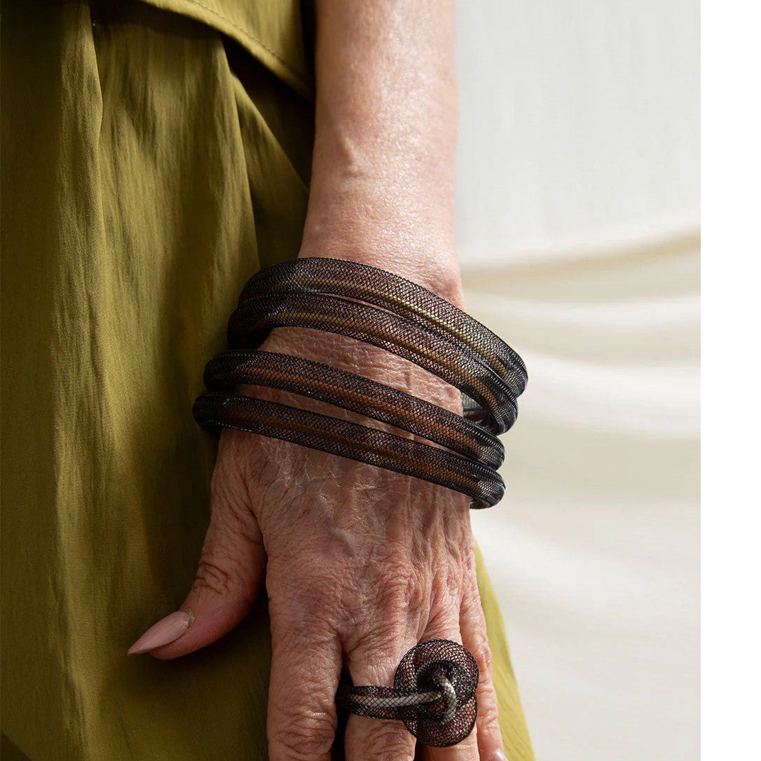 Life 4 Layer Round Bracelet: Metallics
