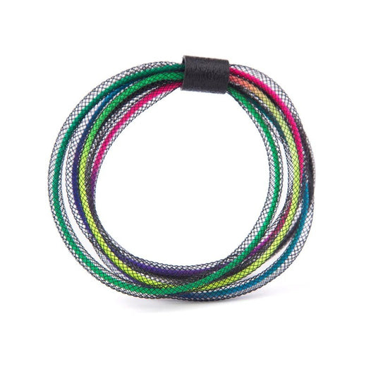 Life 4 Layer Round Bracelet: Rainbow