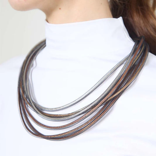 Life Necklace Round: Metallics