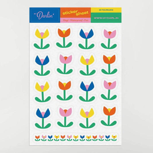 Sticker Sheet: Tulip Dance