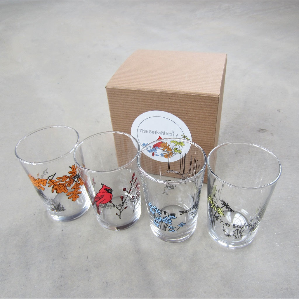 The Berkshires Mini Glasses: Set of 4 Seasons