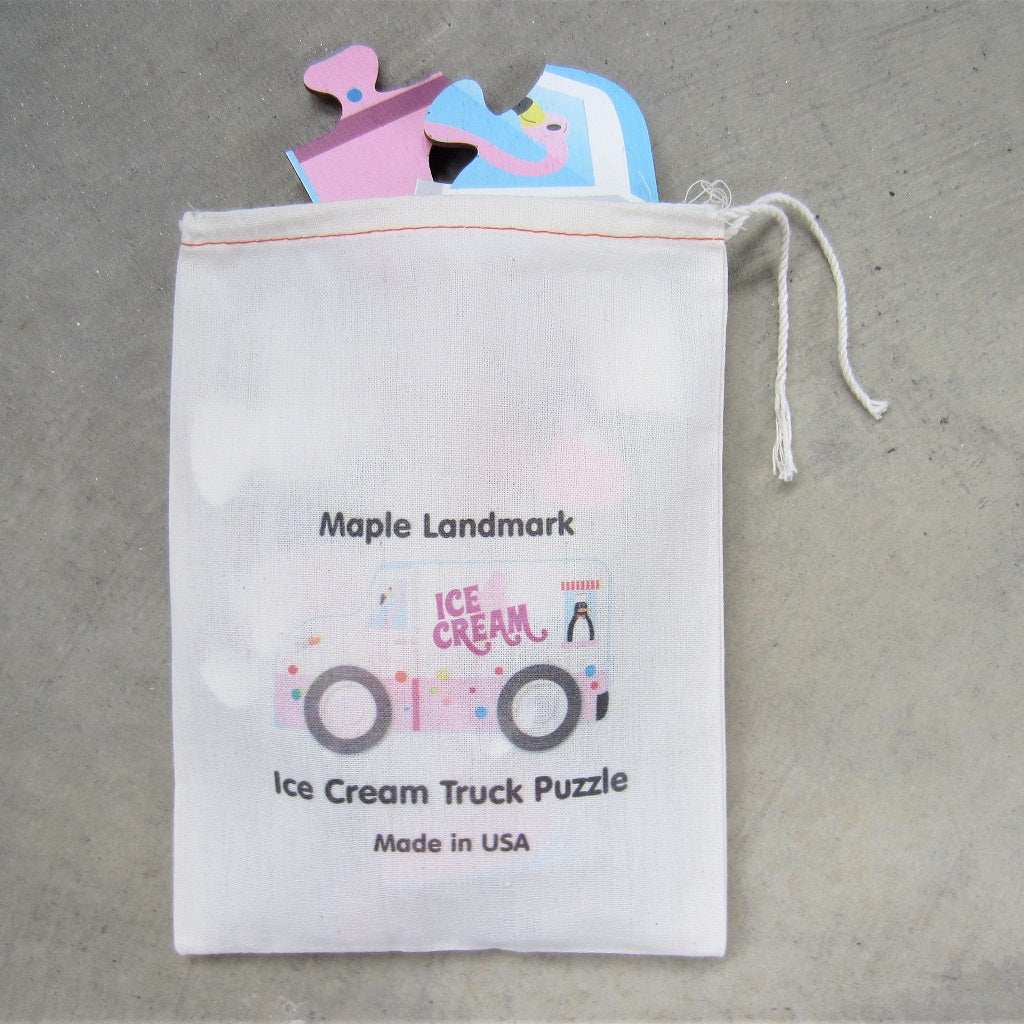 Wooden Puzzle: Ice Cream Truck