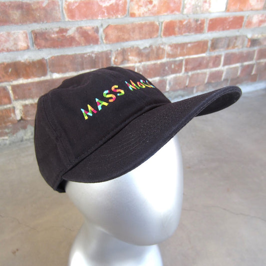 MASS MoCA Ball Cap: Black and Multicolor