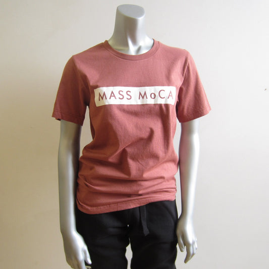 MASS MoCA Rectangular Logo T-Shirt: Terracotta