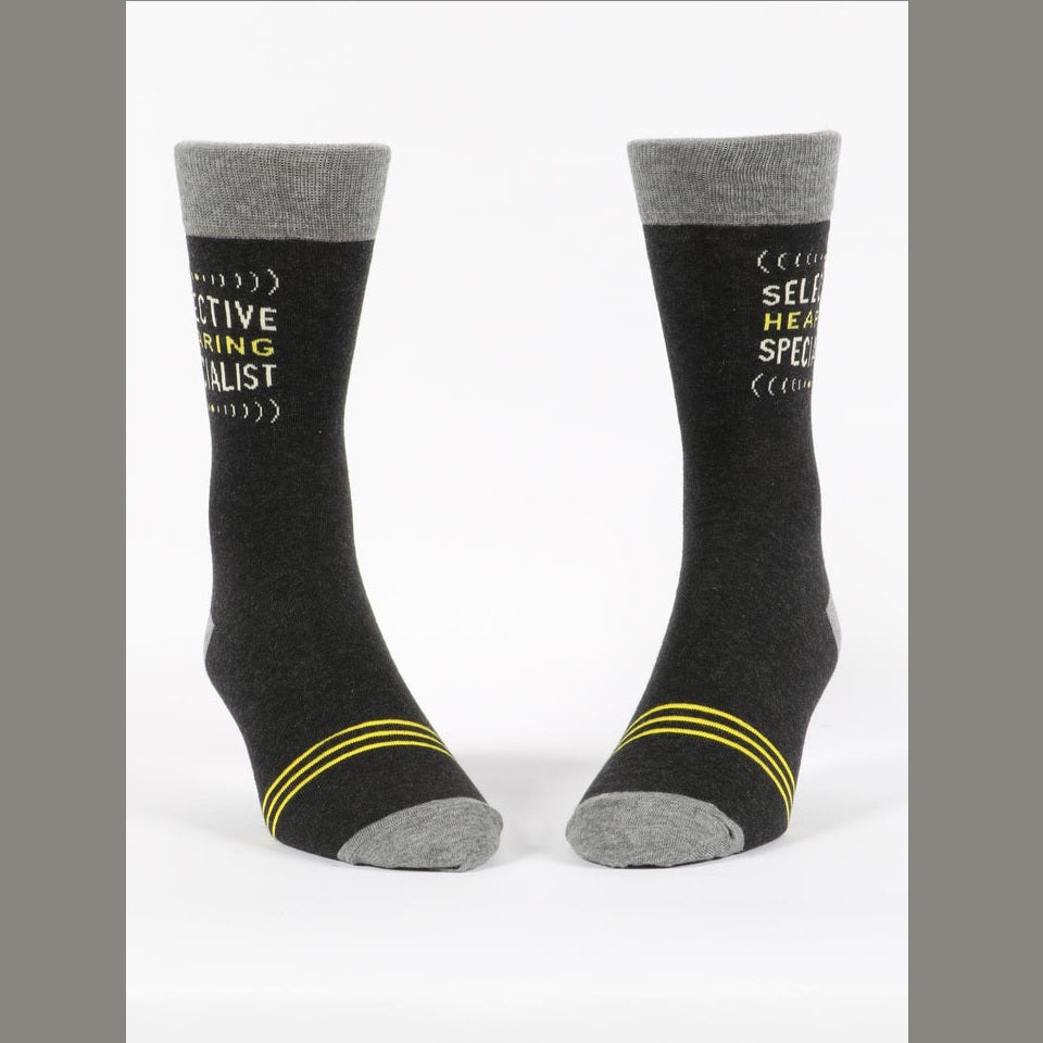 Men's Crew Socks: Selective Hearing Specialist