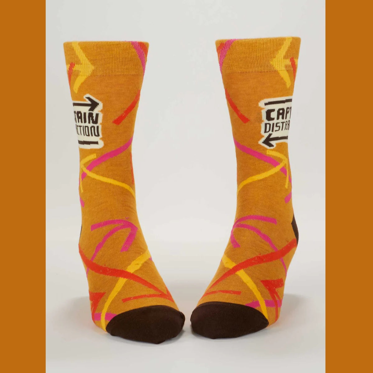 Men's Crew Socks: Captain Distraction