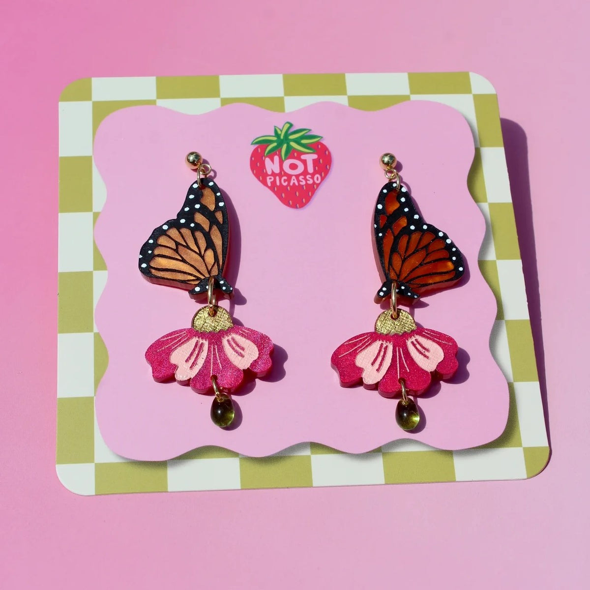 Polly Pollinator Acrylic Earrings
