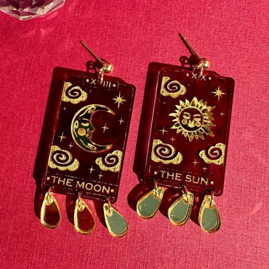 Tarot Card Acrylic Earrings