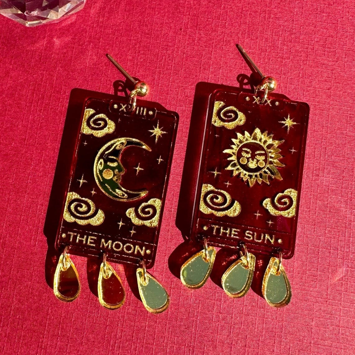 Tarot Card Acrylic Earrings