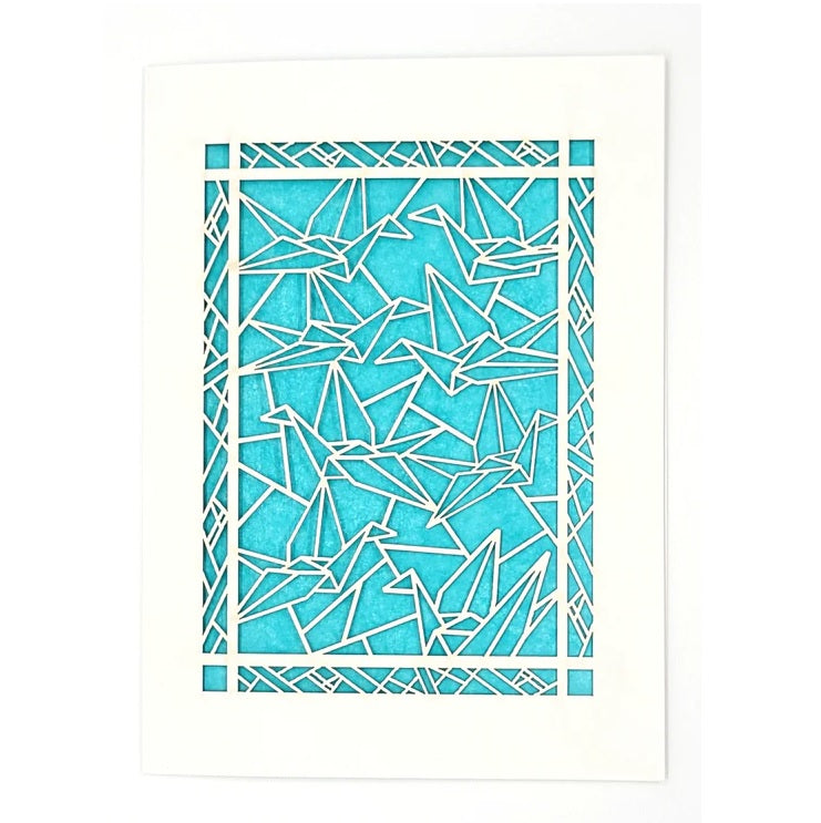 Laser Cut Greeting Card: Paper Crane