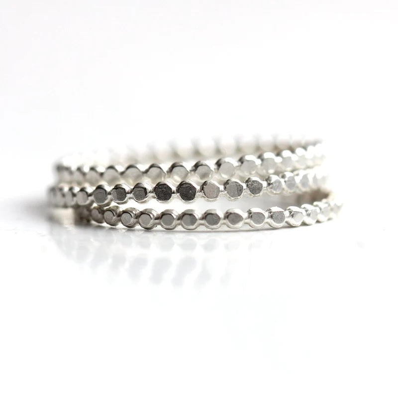 Orbit Band Ring in Sterling Silver