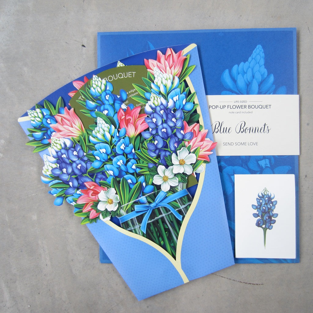 Paper Bouquet: Blue Bonnets