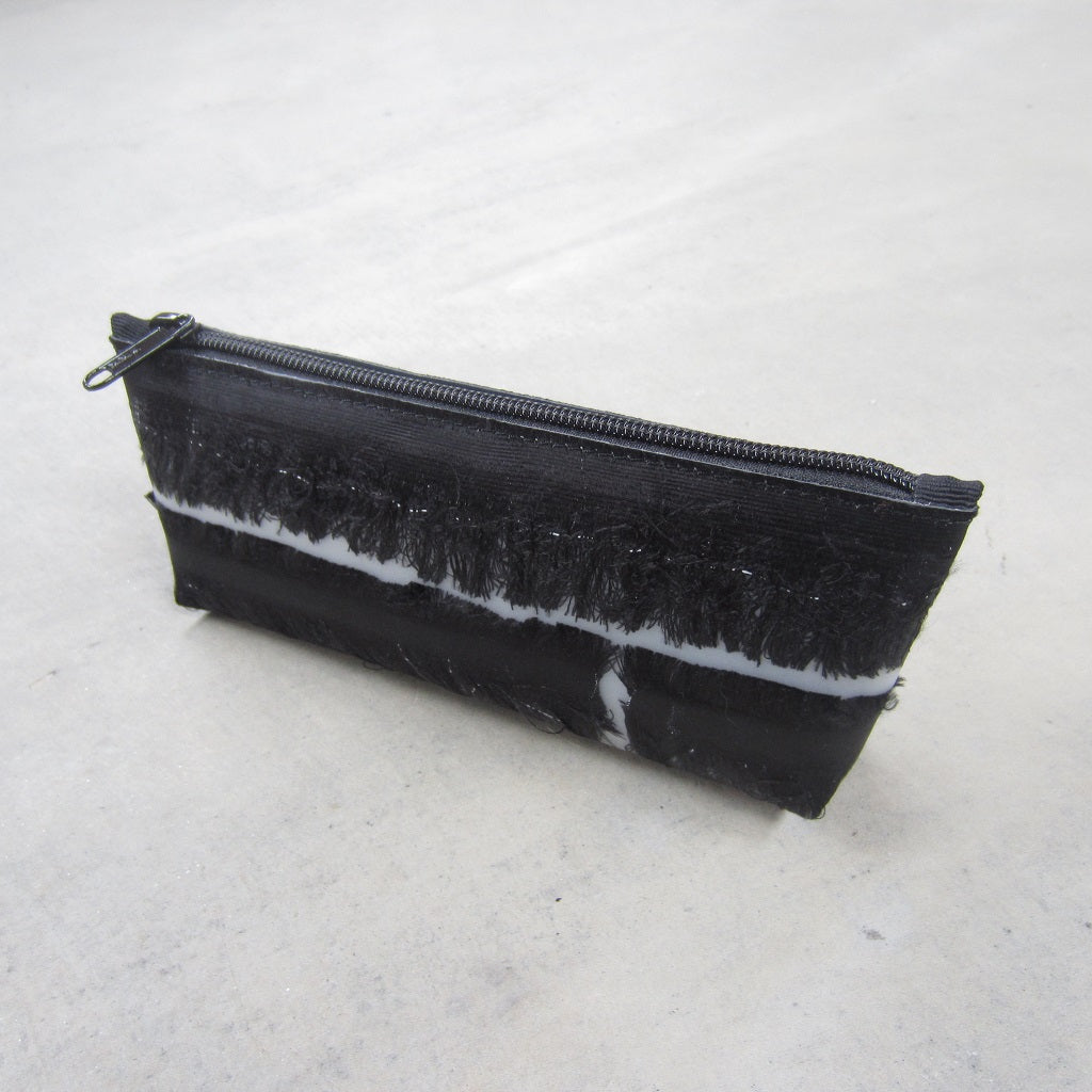 Pencil Case: Black Silk Fringes