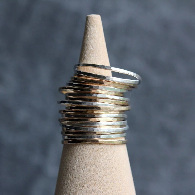 Pinstripe Ring in Gold Fill