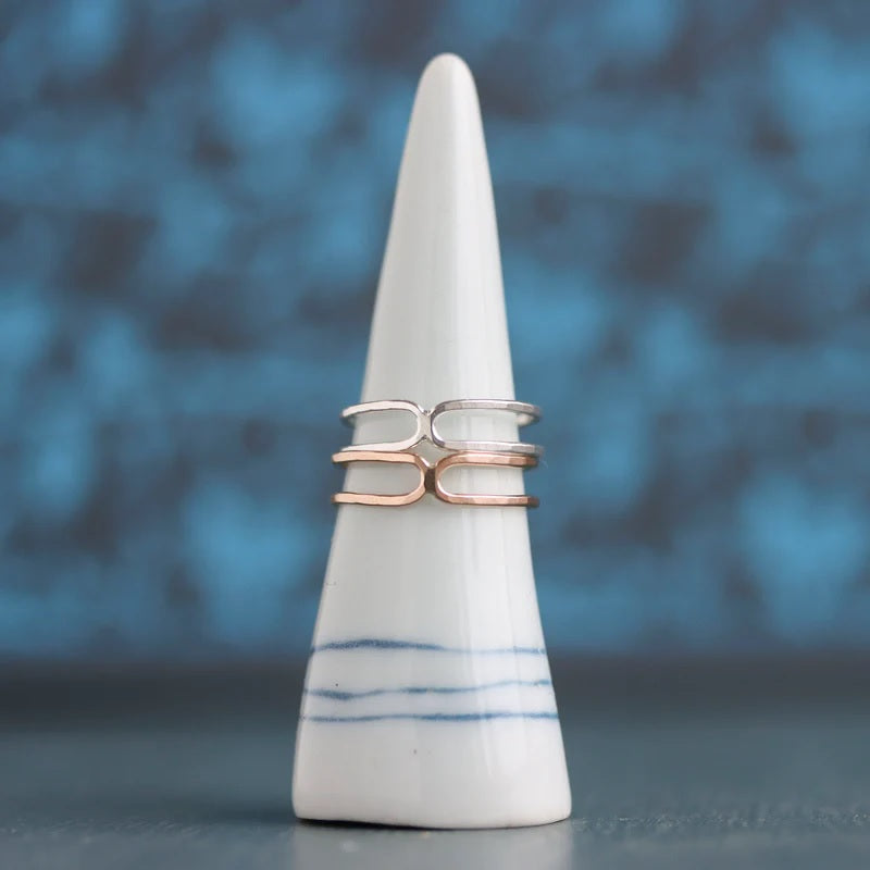 Plinth Ring in Sterling Silver